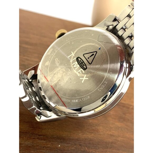 Timex Men's Watch TW2T50500 Quartz Gray Dial Two Tone Stainless Steel 41mm - Picture 6 of 13